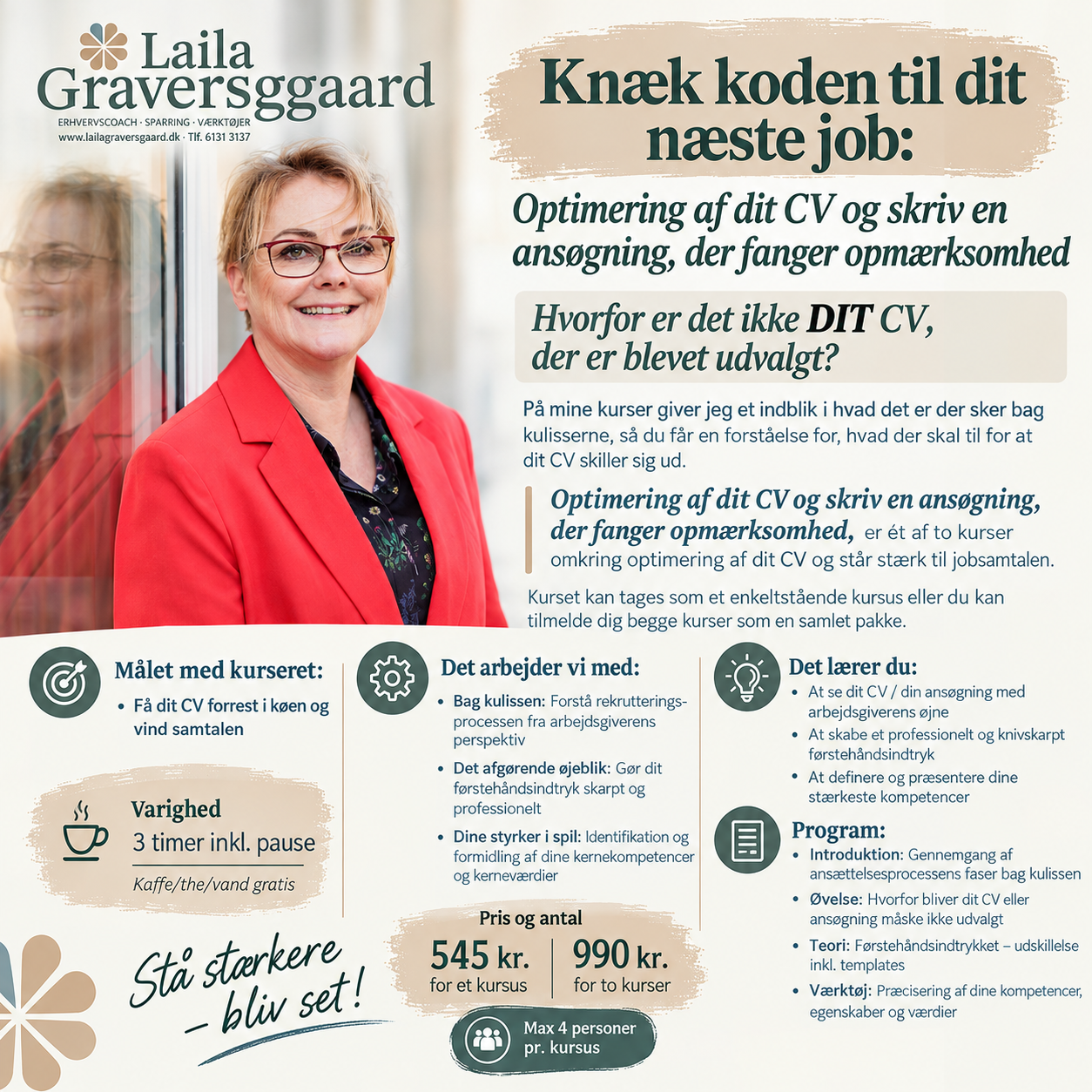 Erhvervscoach - Laila Graversgaard Karriereudvikling Sparring Coaching